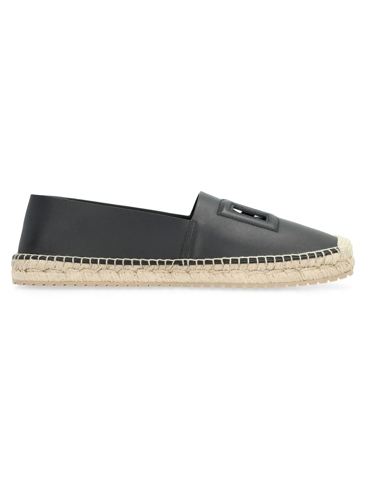 Men's Leather Espadrilles in Black | Size 41 | A50574AO602 Color 80999