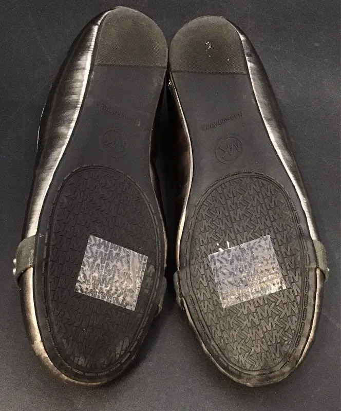 Michael Kors Women's Bronze Round Toe Slip-On Ballet Flats - Size 3