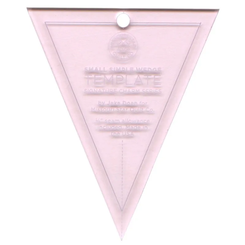 Missouri Star Limited Edition Pink Small Simple Wedge Template