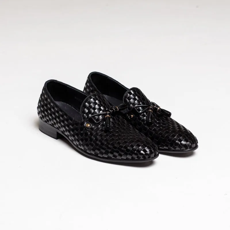 Mocada Tassel Loafer - Black