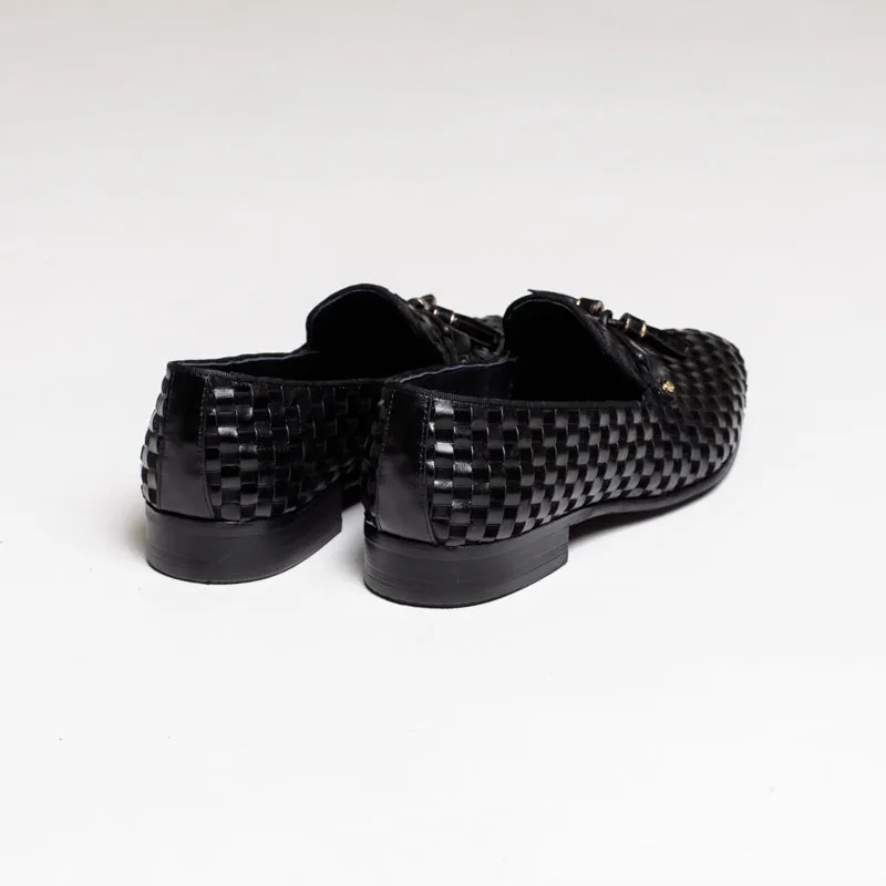 Mocada Tassel Loafer - Black