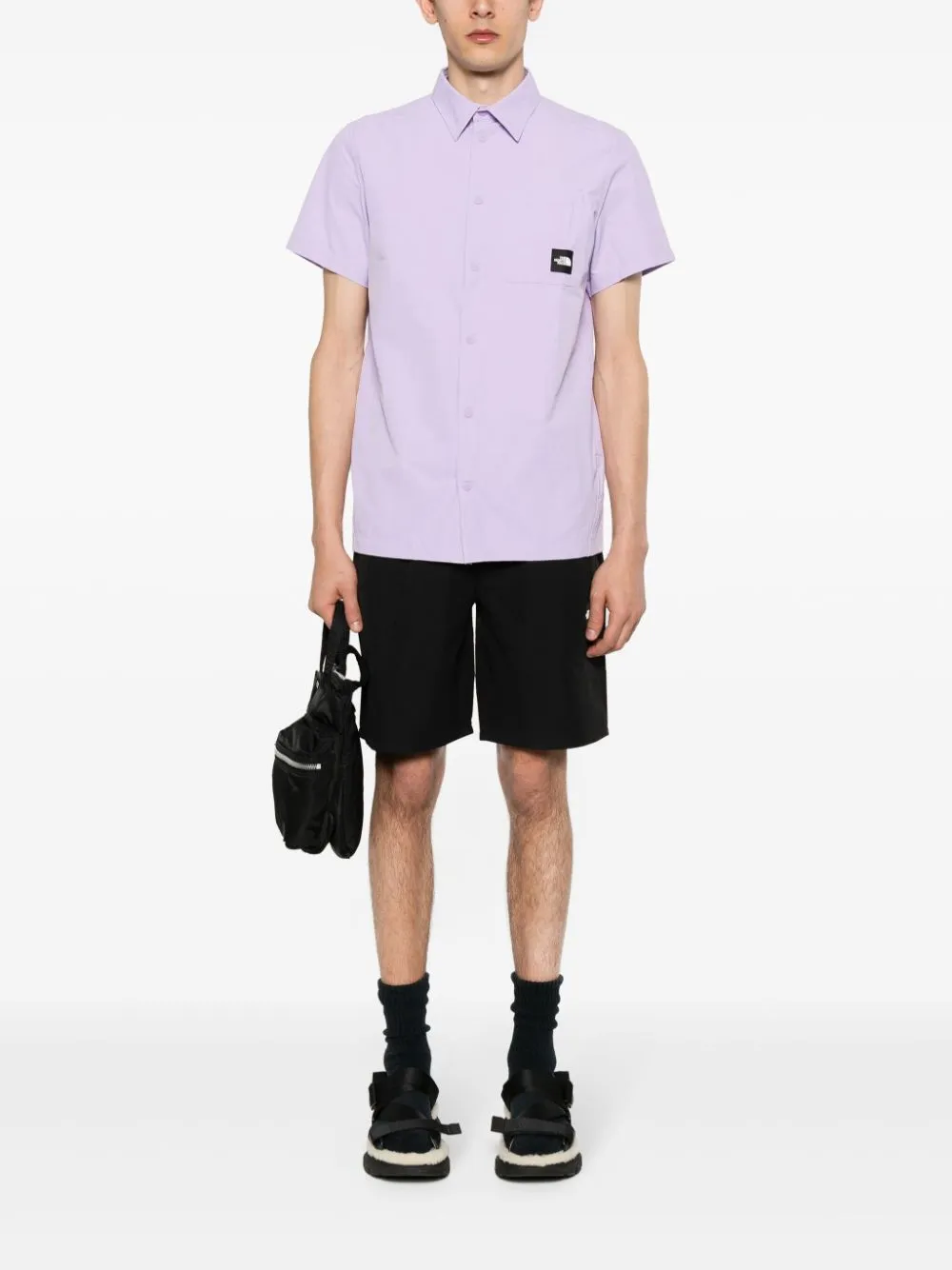 Murray logo-patch shirt