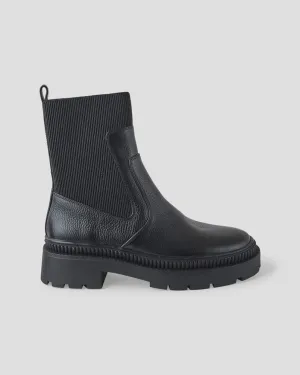 Muse Leather Boots - Black