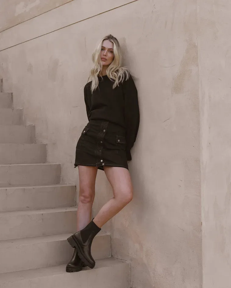 Muse Leather Boots - Black