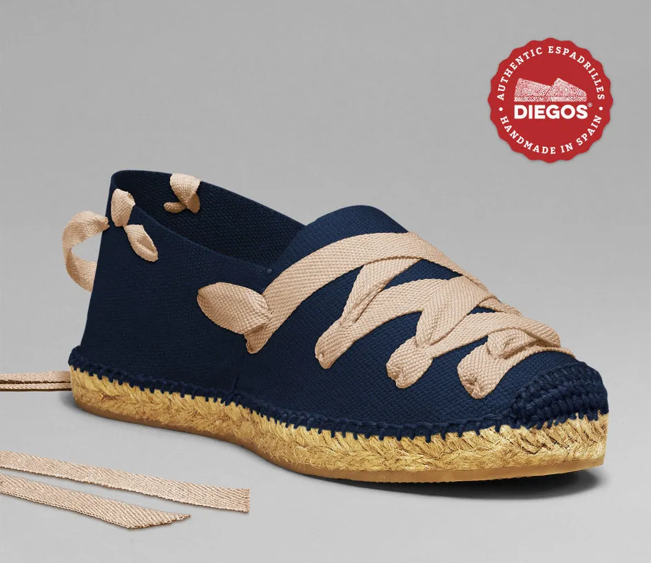 Navy blue pamplona espadrilles