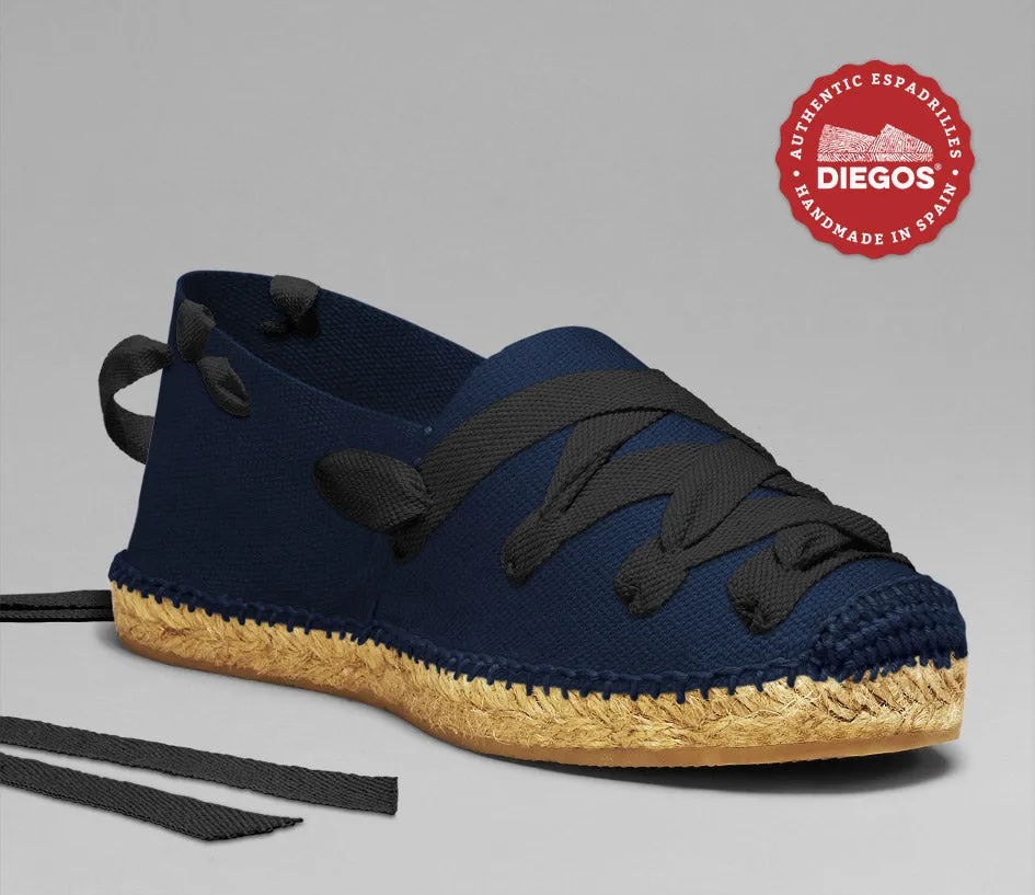 Navy blue pamplona espadrilles