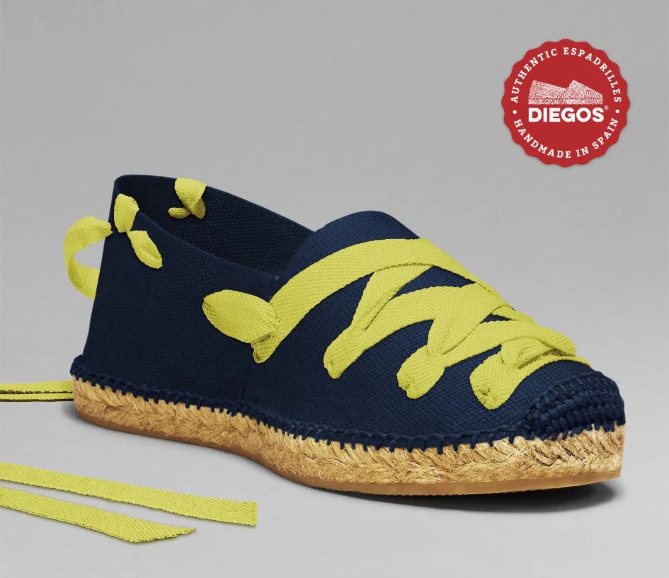 Navy blue pamplona espadrilles