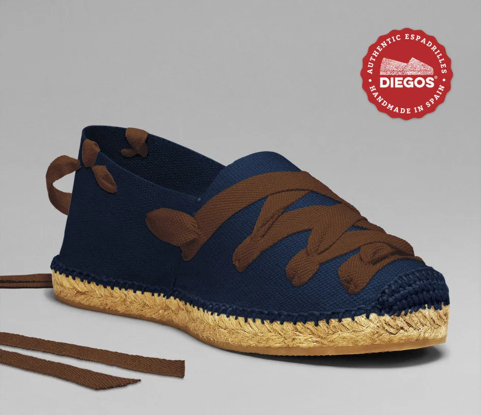 Navy blue pamplona espadrilles