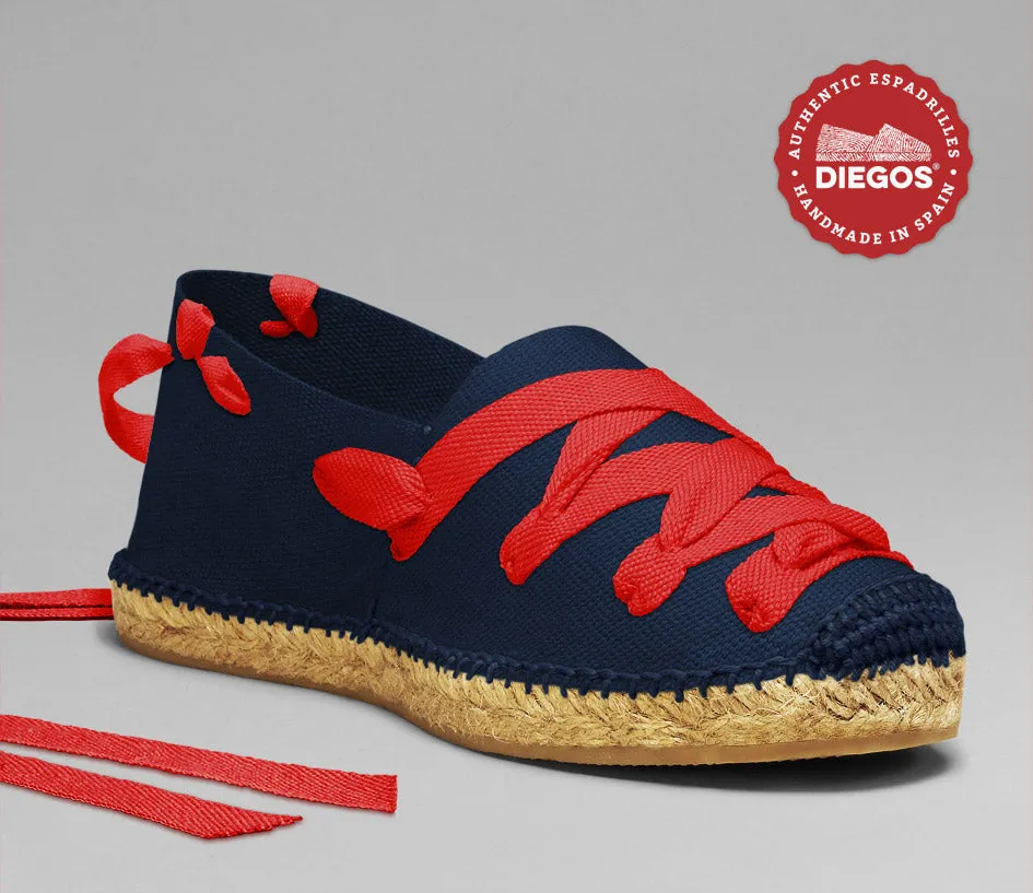 Navy blue pamplona espadrilles