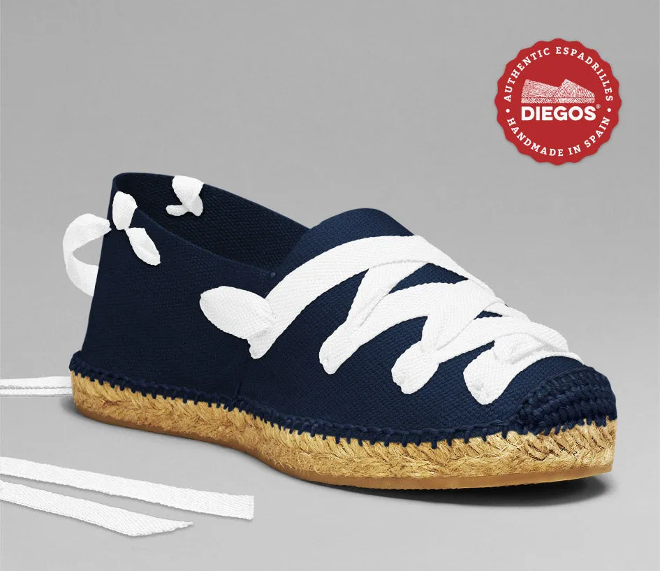 Navy blue pamplona espadrilles