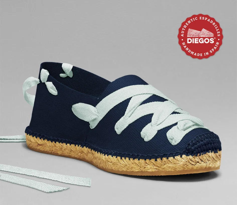 Navy blue pamplona espadrilles