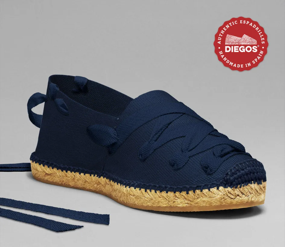 Navy blue pamplona espadrilles