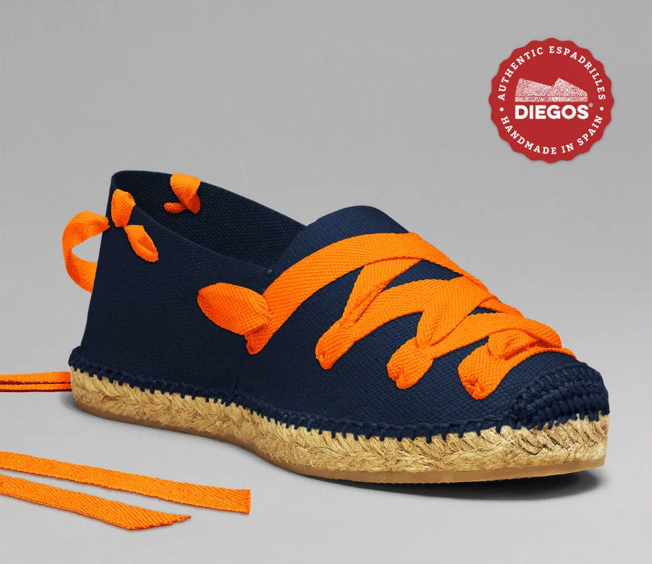 Navy blue pamplona espadrilles