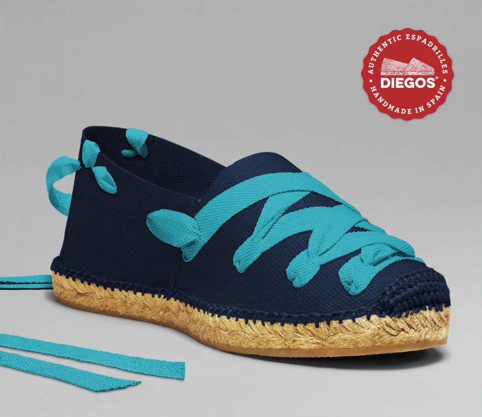 Navy blue pamplona espadrilles