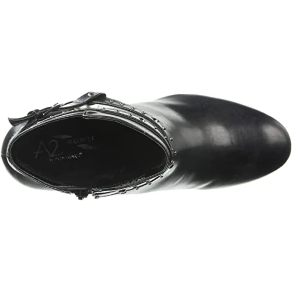 Octave Black Synthetic Aerosoles Ankle Boot