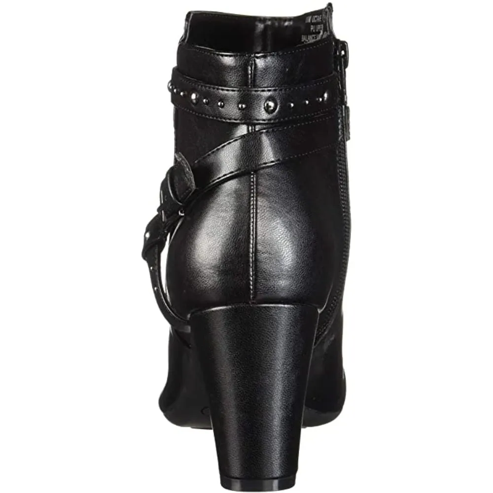 Octave Black Synthetic Aerosoles Ankle Boot