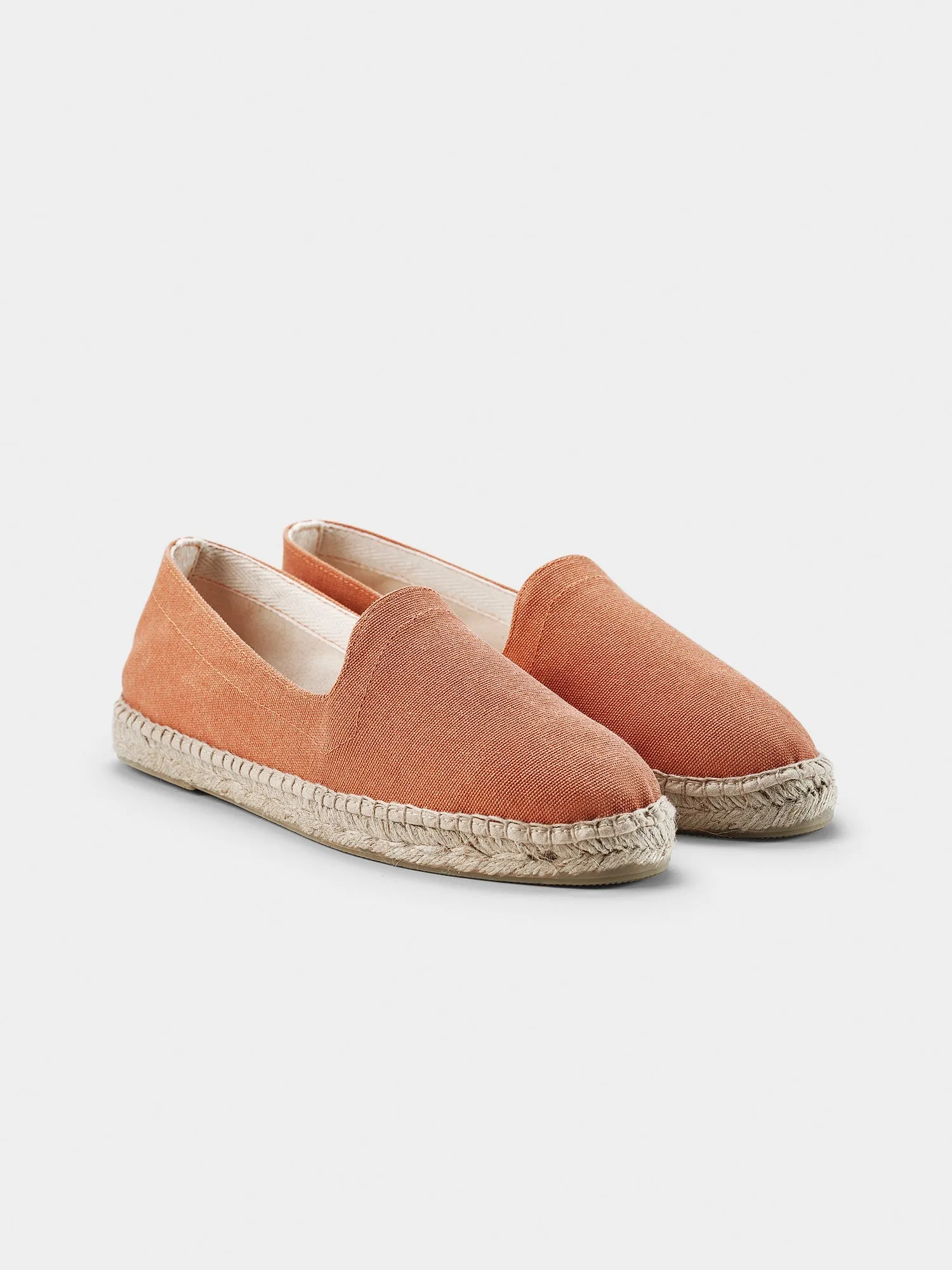 Orange Espadrilles in Recycled PET
