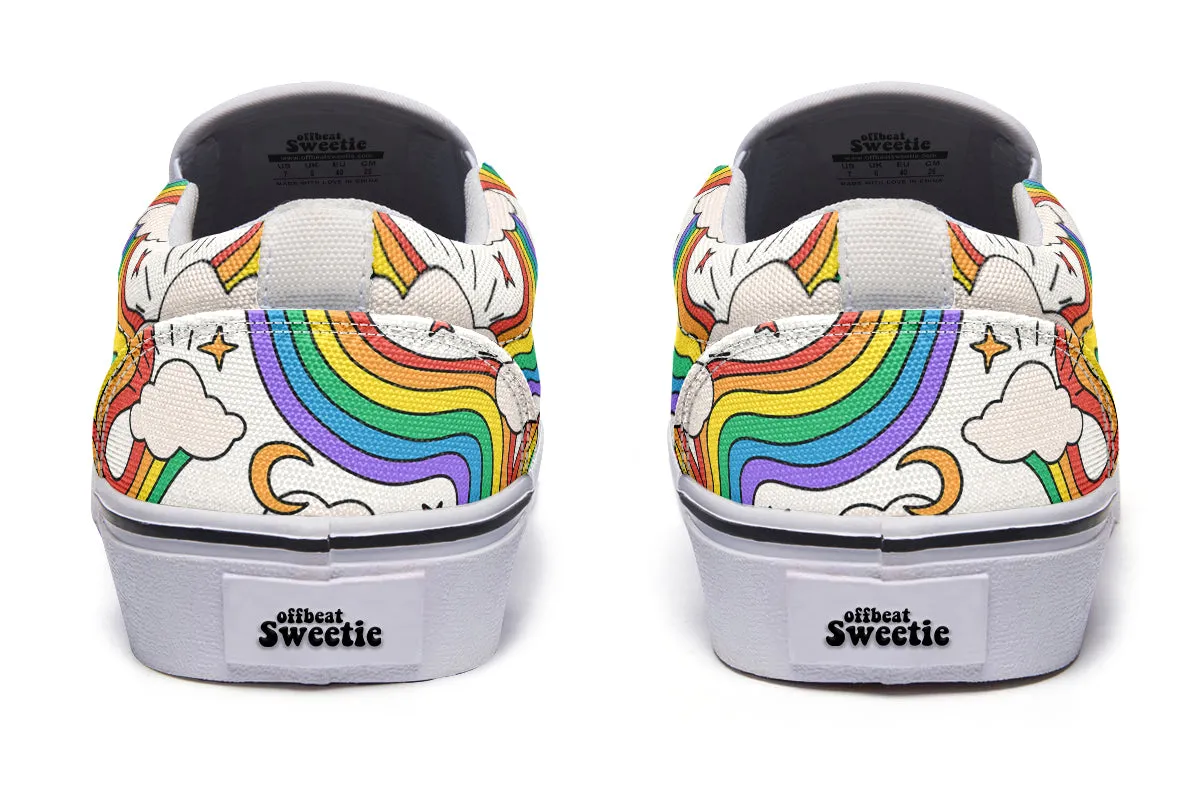 Rainbow Dreams Slip Ons