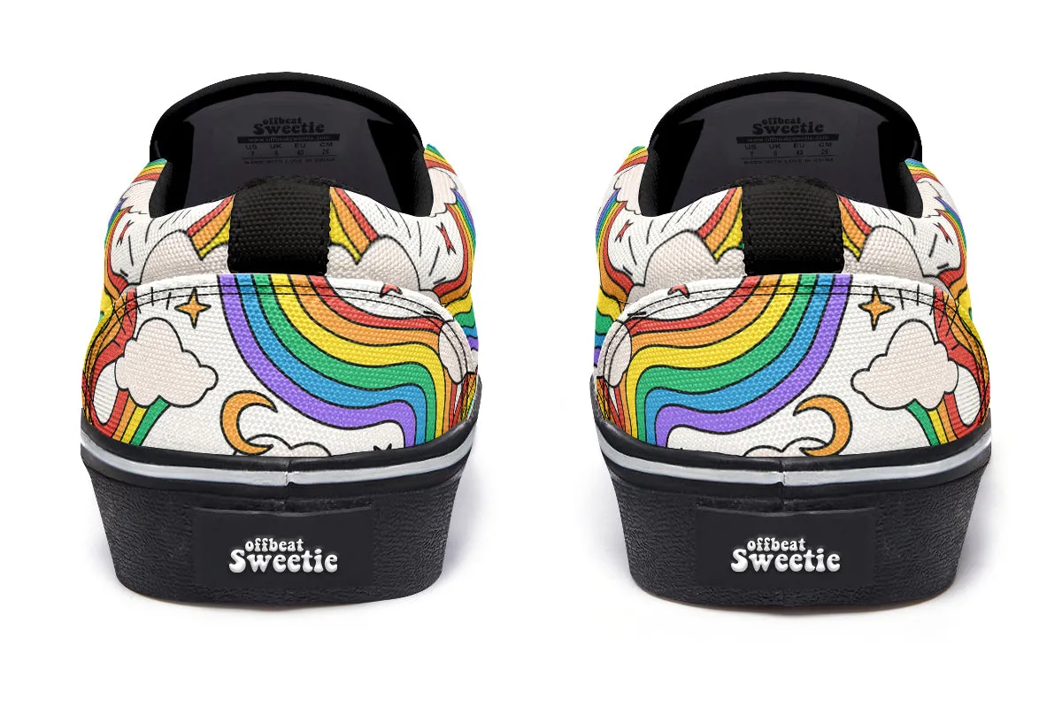 Rainbow Dreams Slip Ons