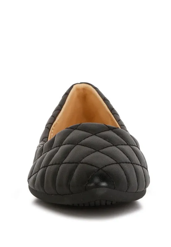 Rikhani Quilted Detail Ballet Flats