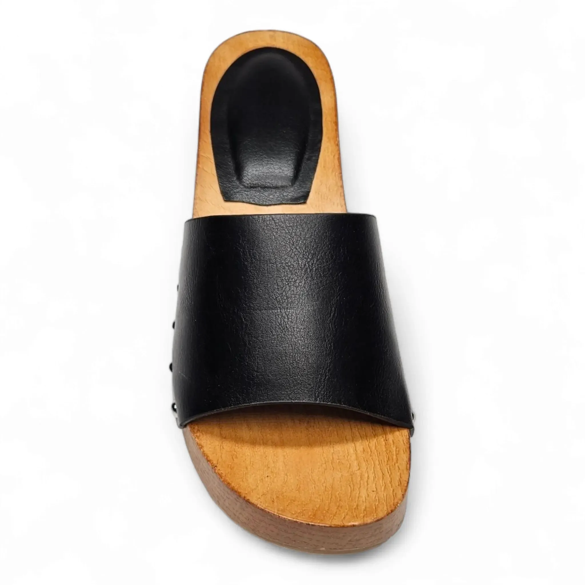 Silveroak Wooden Open Toe Clogs