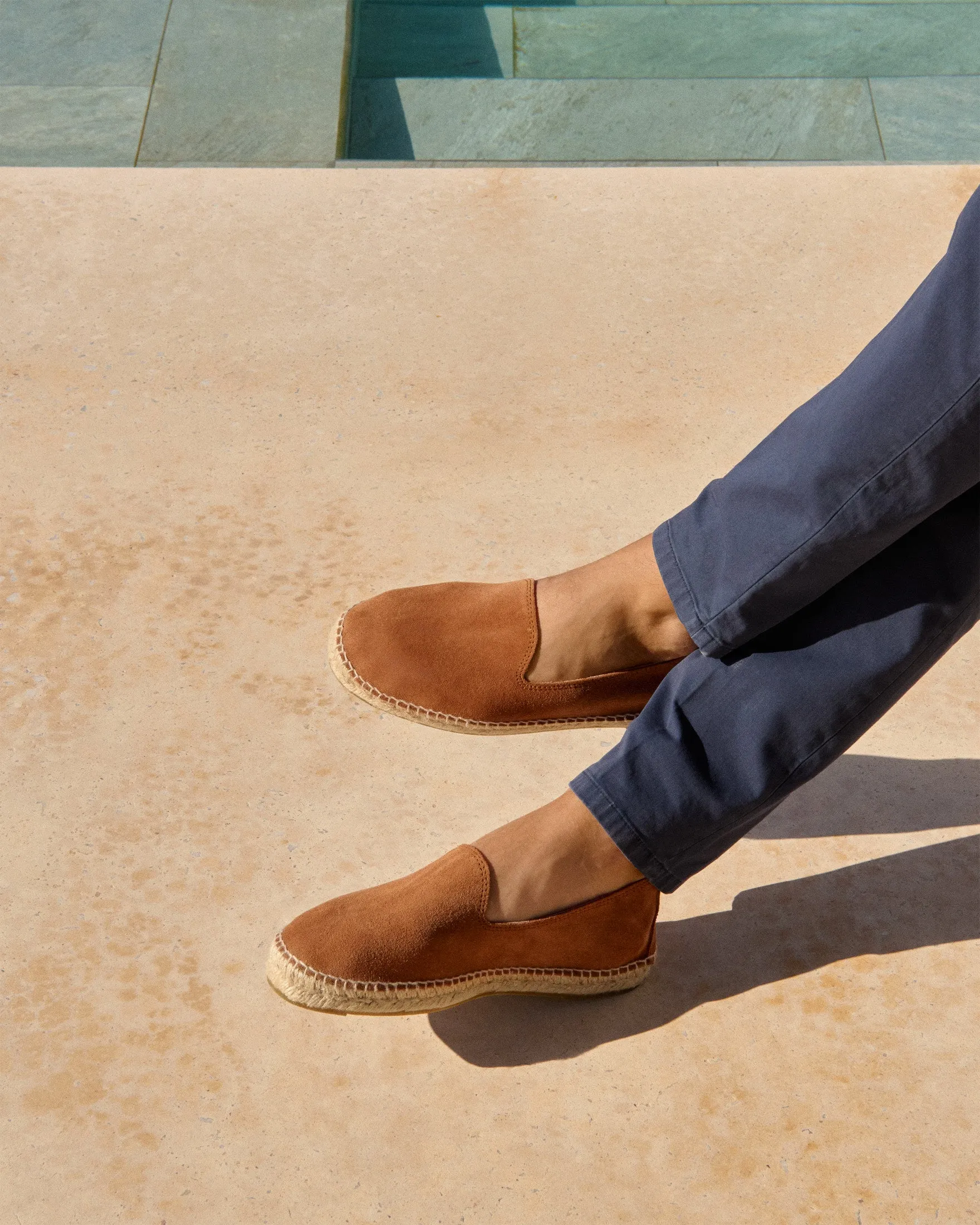Suede Espadrilles - R45C0 - Hamptons Brown Sugar