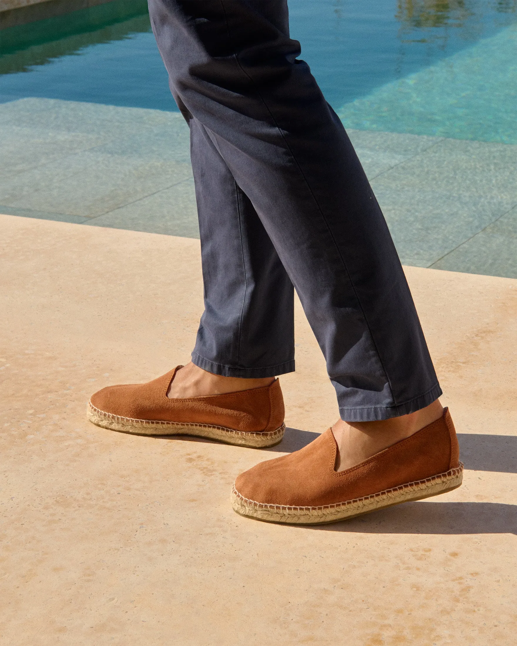 Suede Espadrilles - R45C0 - Hamptons Brown Sugar
