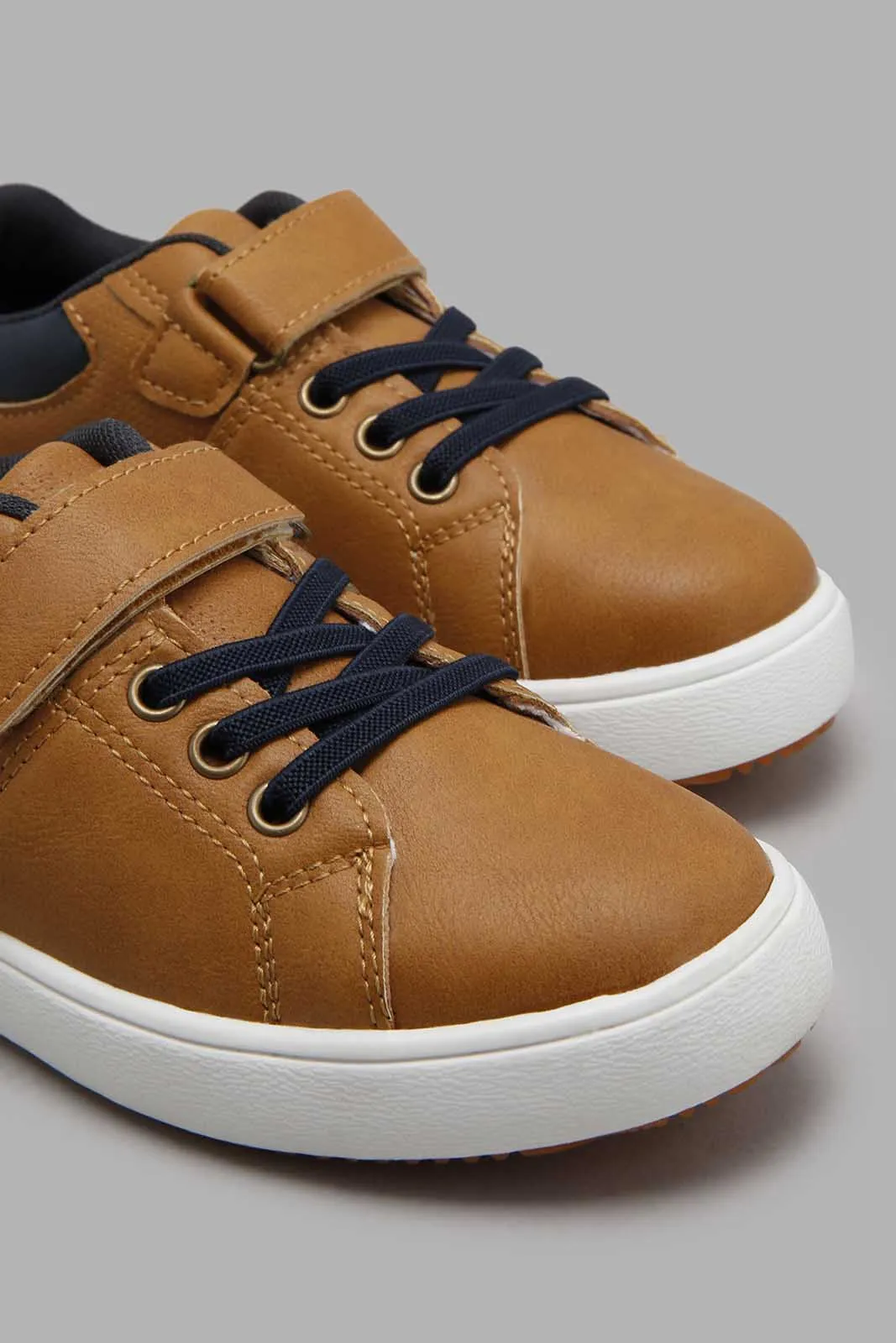 Tan Colour Block Sneaker