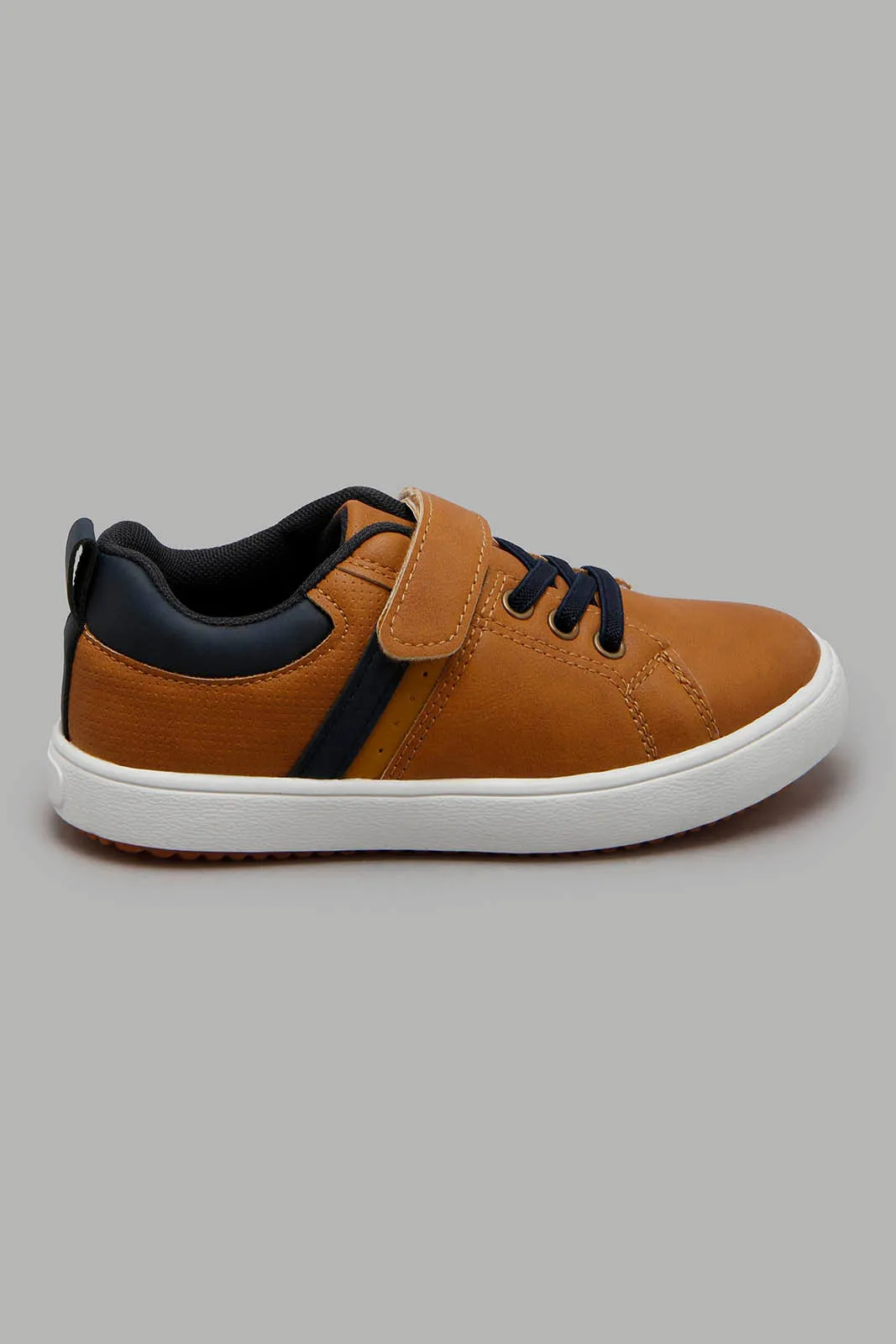 Tan Colour Block Sneaker
