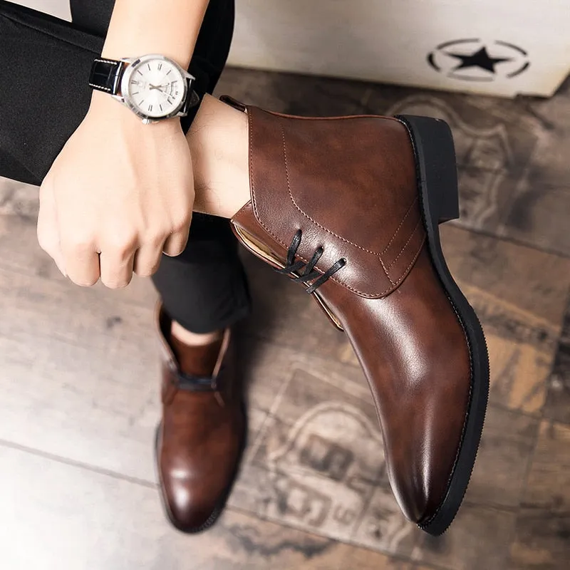 The Misalawa - Leather Ankle chukka Boots For Men