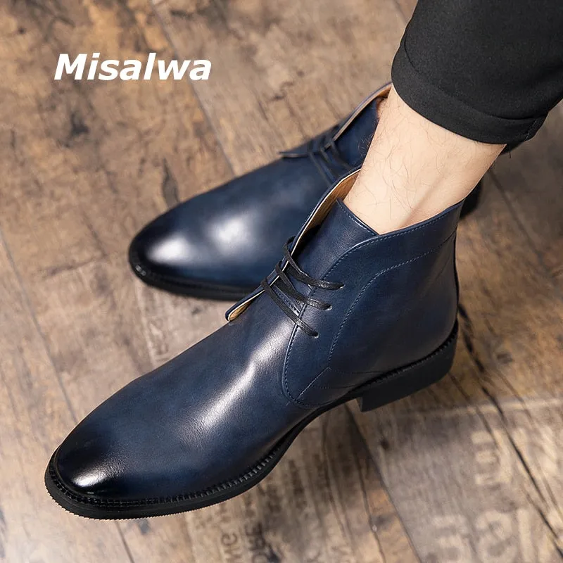 The Misalawa - Leather Ankle chukka Boots For Men