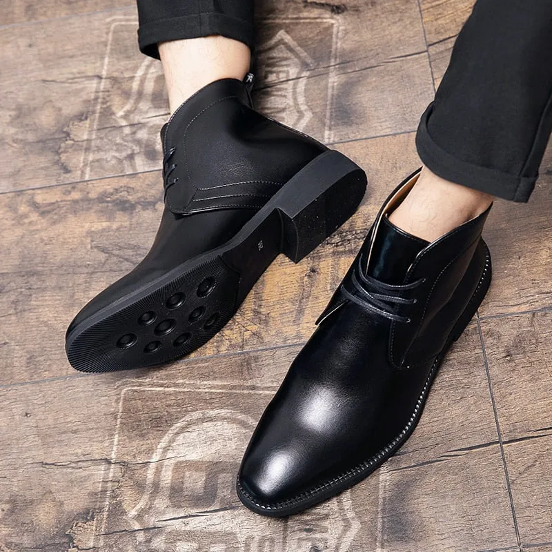 The Misalawa - Leather Ankle chukka Boots For Men