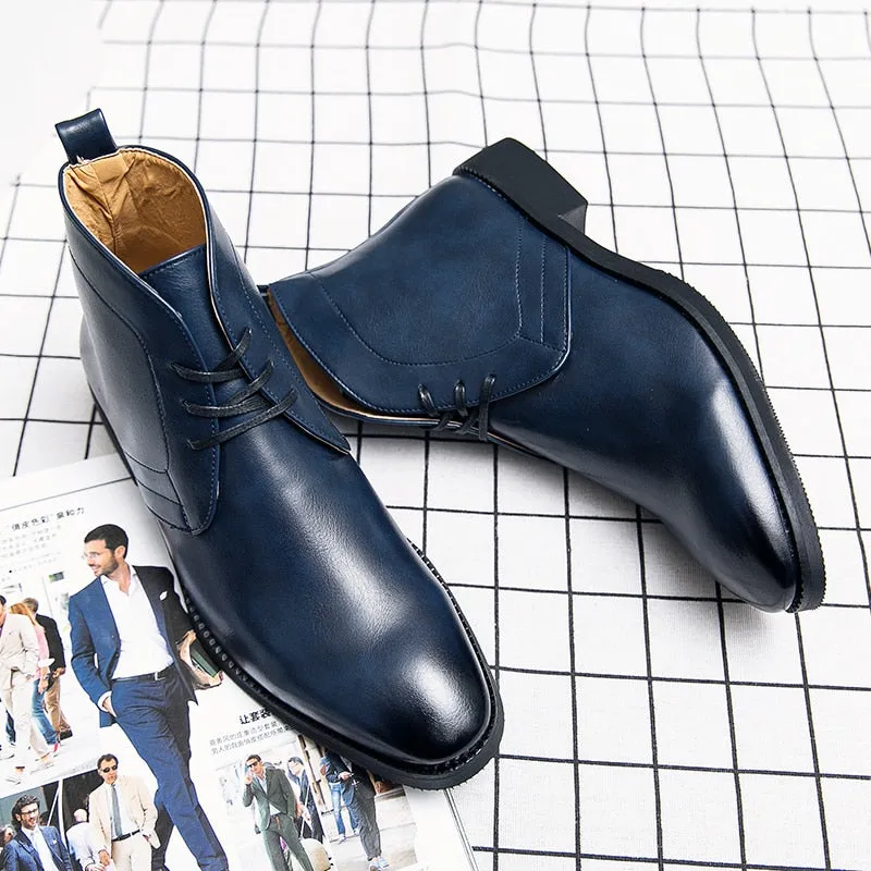 The Misalawa - Leather Ankle chukka Boots For Men