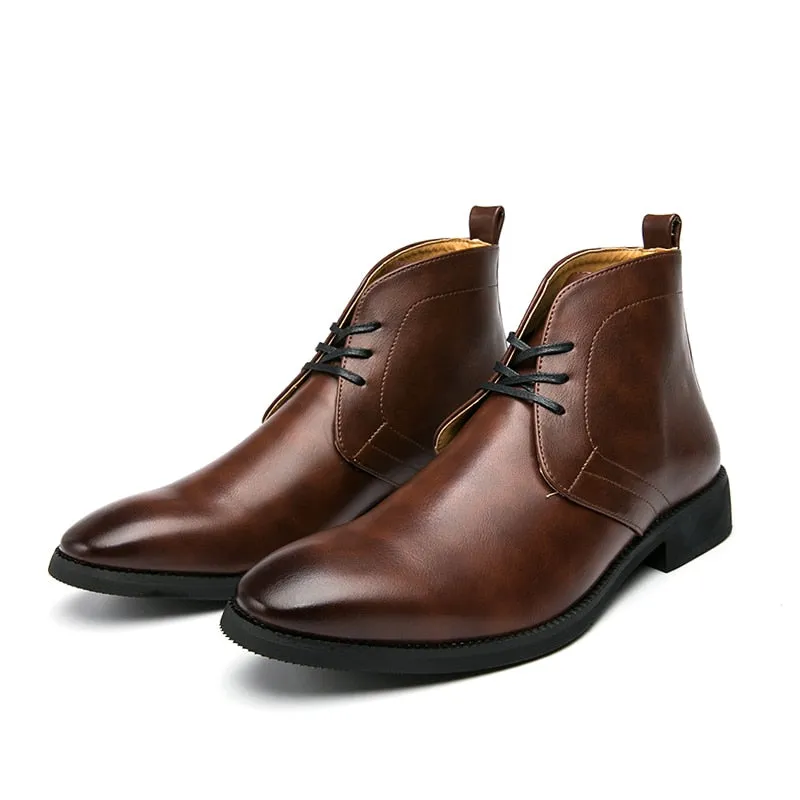 The Misalawa - Leather Ankle chukka Boots For Men