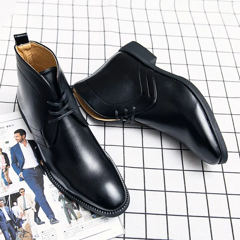 The Misalawa - Leather Ankle chukka Boots For Men