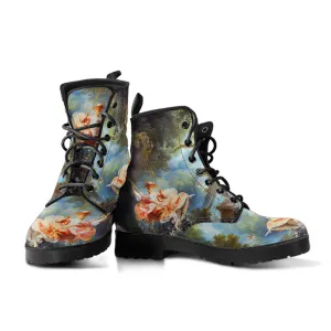 The Swing by Jean-Honore Fragonard Women's Vegan leather Combat Boots