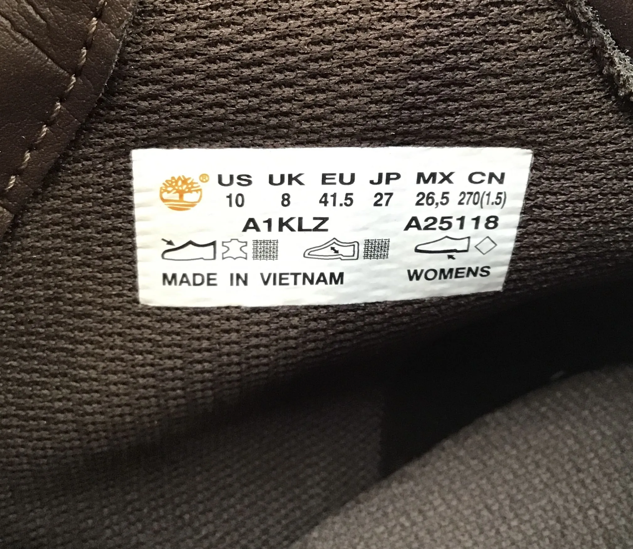 Timberland Women's Dausette Tan Ankle Combat Boots - Size 10