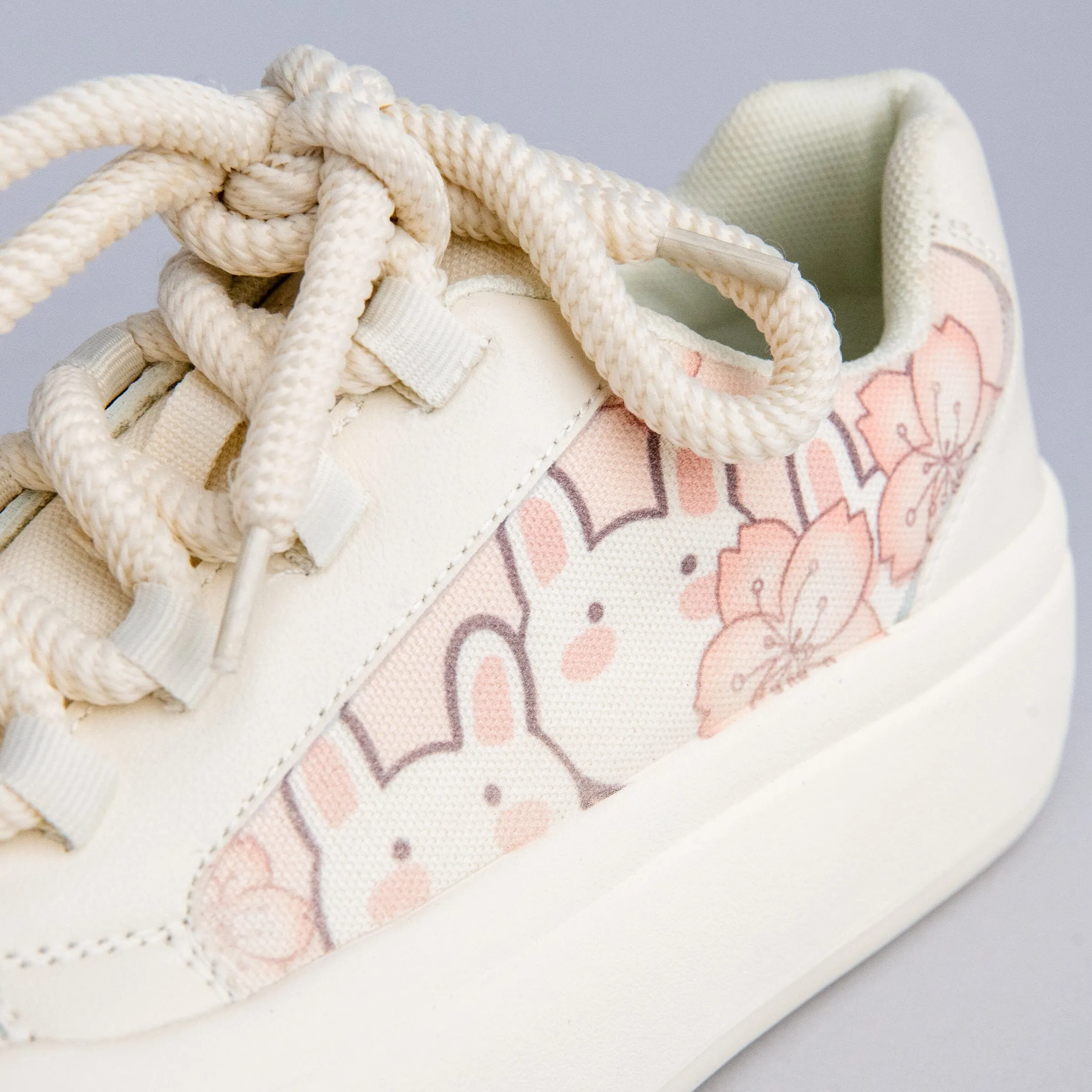 Ultra Chunky Sole Sakura Bunny Casual Sneakers - Women's