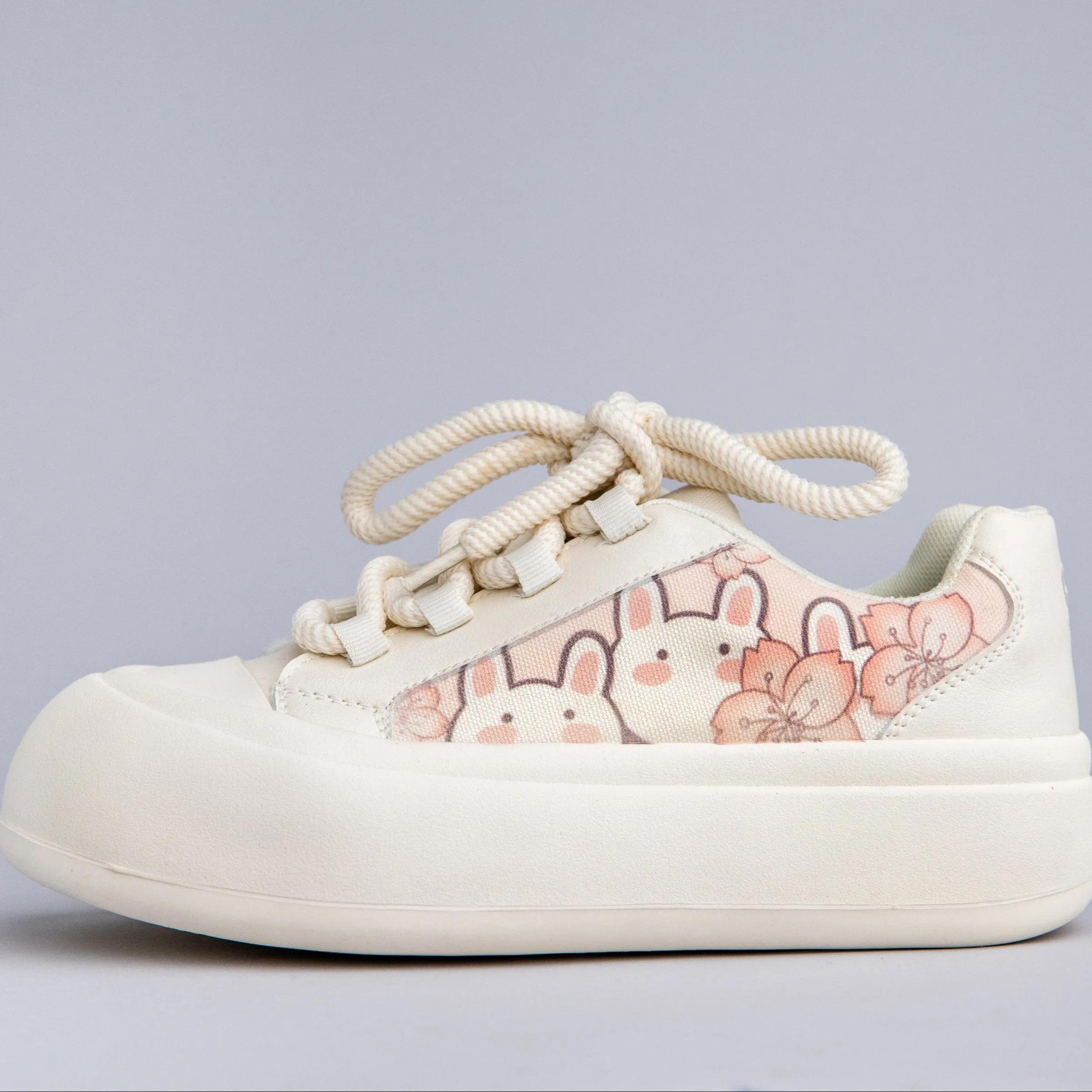Ultra Chunky Sole Sakura Bunny Casual Sneakers - Women's