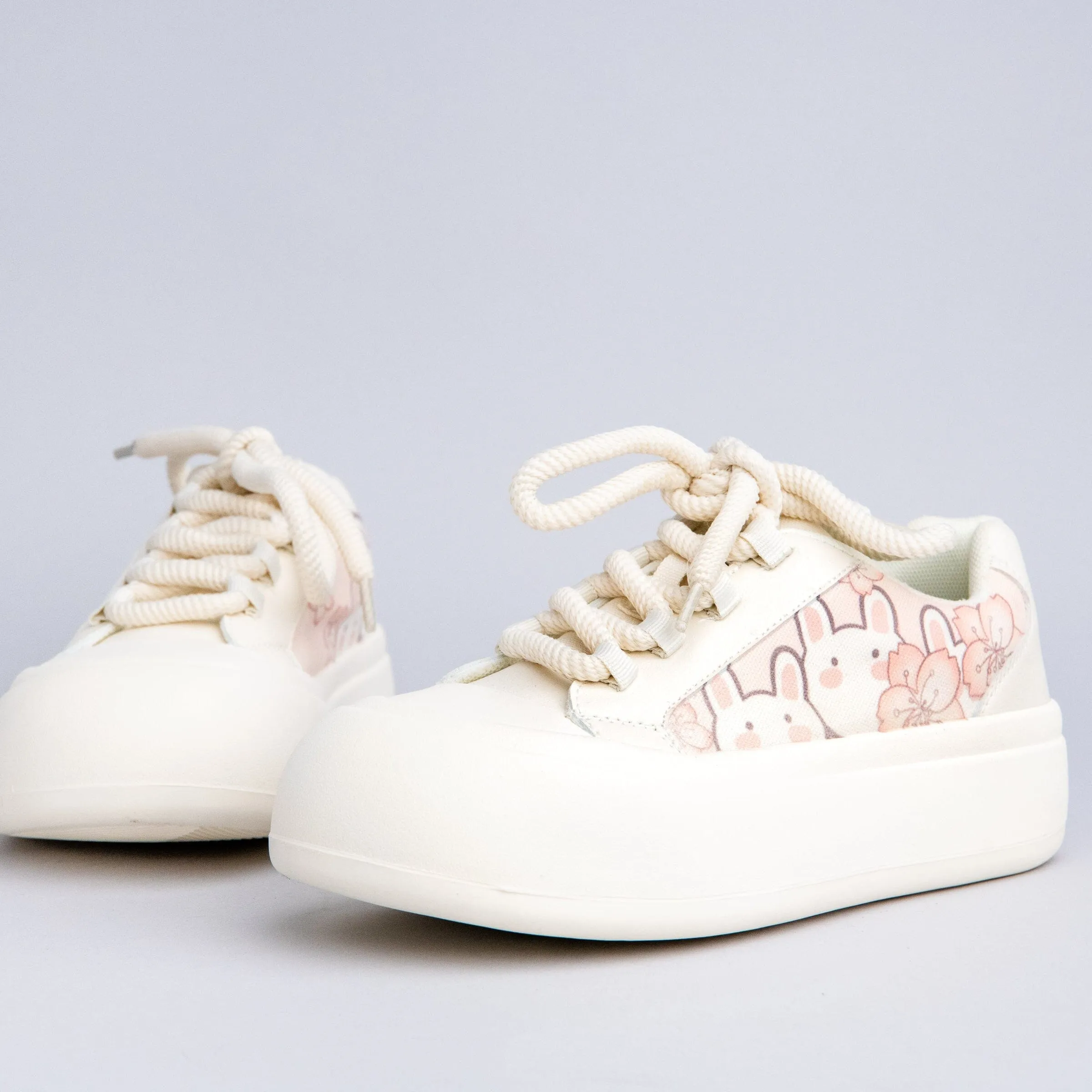 Ultra Chunky Sole Sakura Bunny Casual Sneakers - Women's