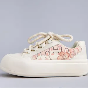 Ultra Chunky Sole Sakura Bunny Casual Sneakers - Women's