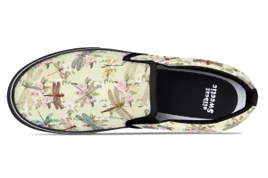 Vintage Dragonflies Slip Ons