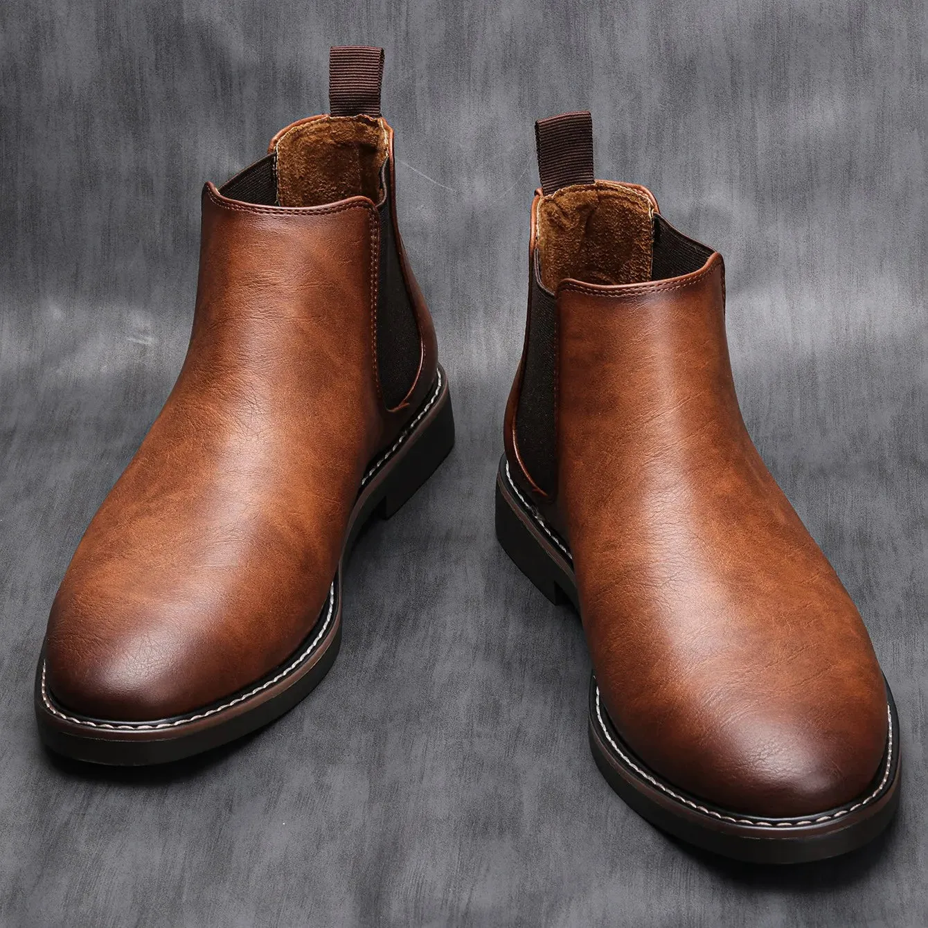 West Louis™ Men British Style Ankle Chelsea Boots