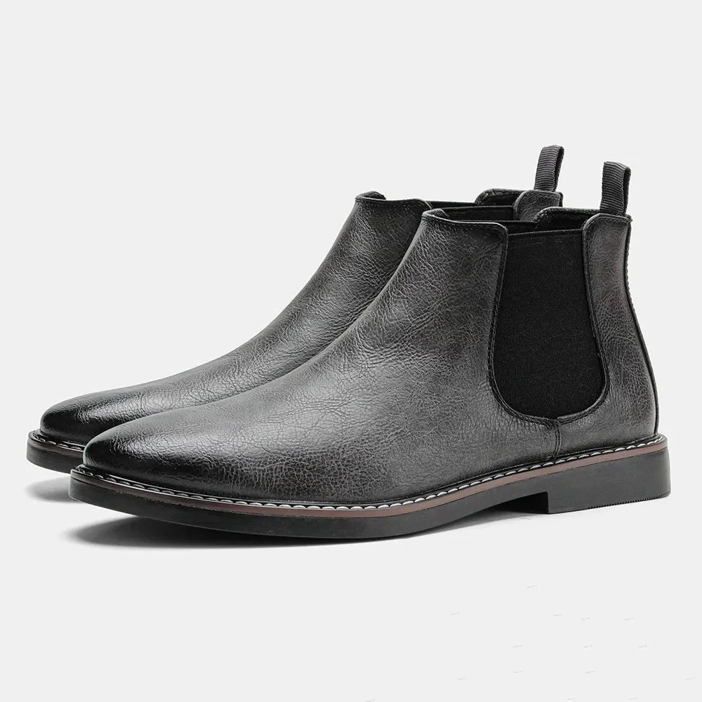 West Louis™ Men British Style Ankle Chelsea Boots
