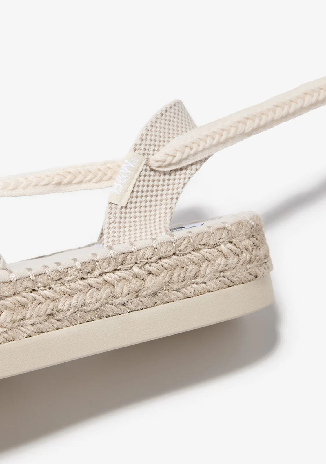 White Crochet Espadrilles B&W