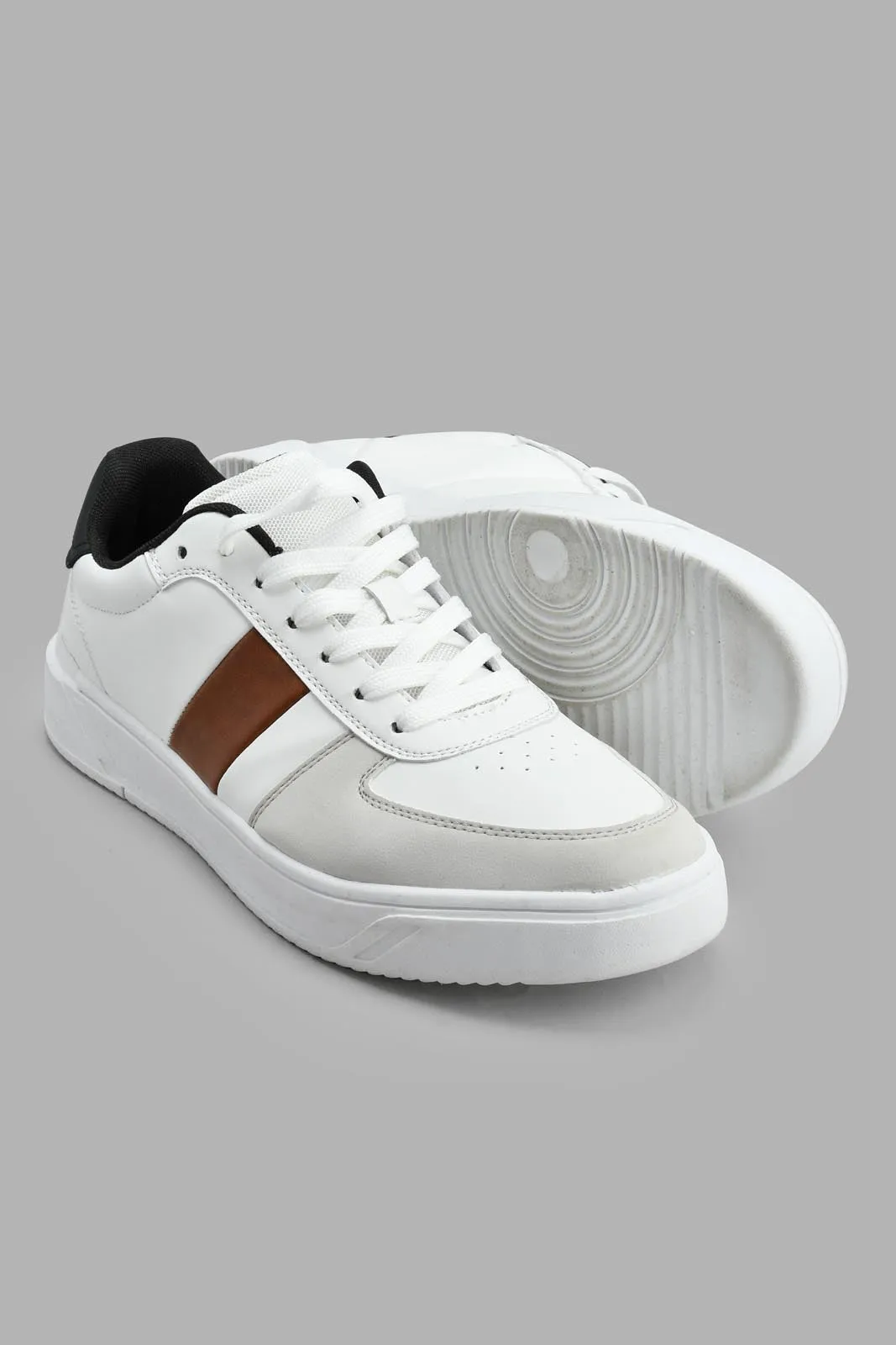 White Lace-Up Skate Shoe