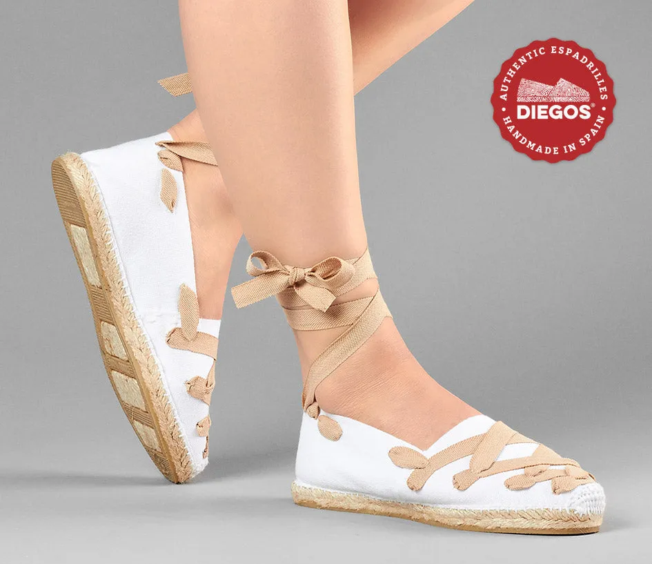 White Pamplona espadrilles