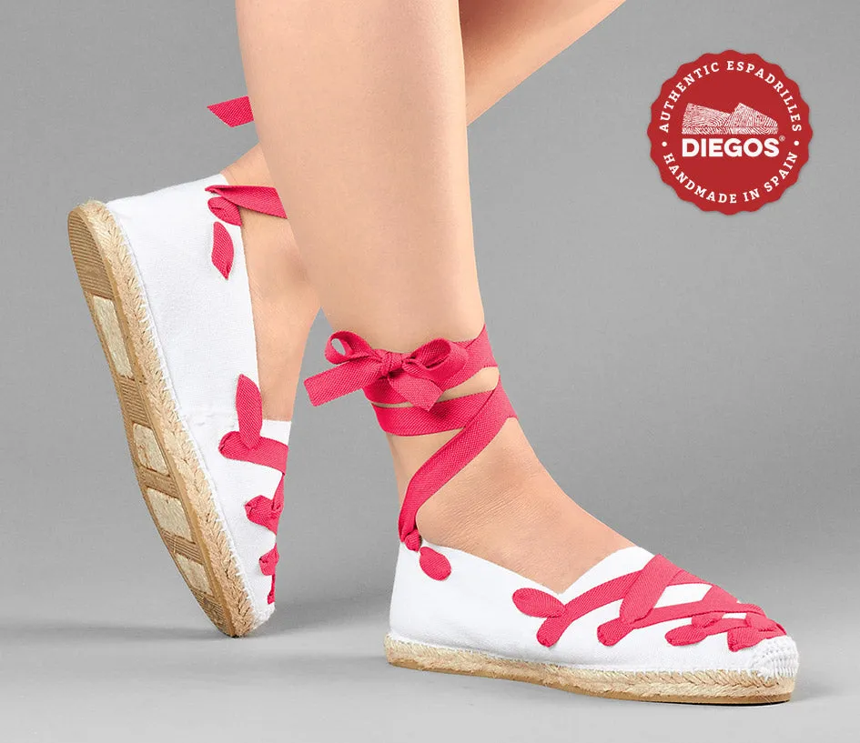 White Pamplona espadrilles