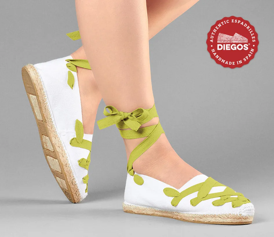 White Pamplona espadrilles