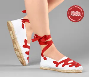 White Pamplona espadrilles